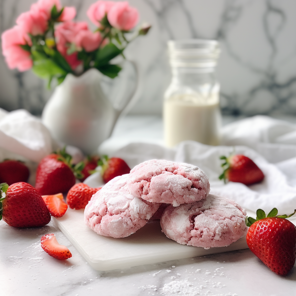 Strawberry Dream Crinkle Cookie (12 pack)