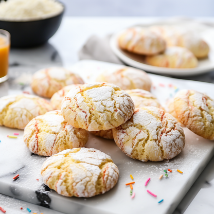 Vanilla Sprinkle Crinkle Cookie (12 pack)